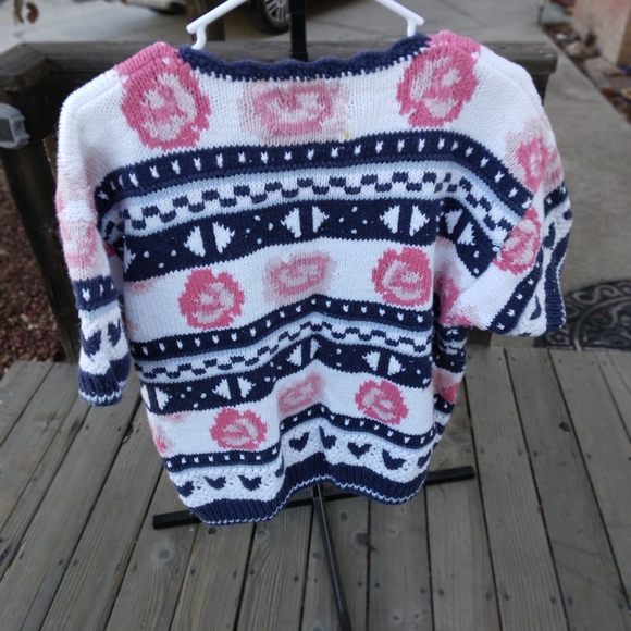 Vintage Cape Isle hand Knitted sweater-size M - Picture 3 of 5